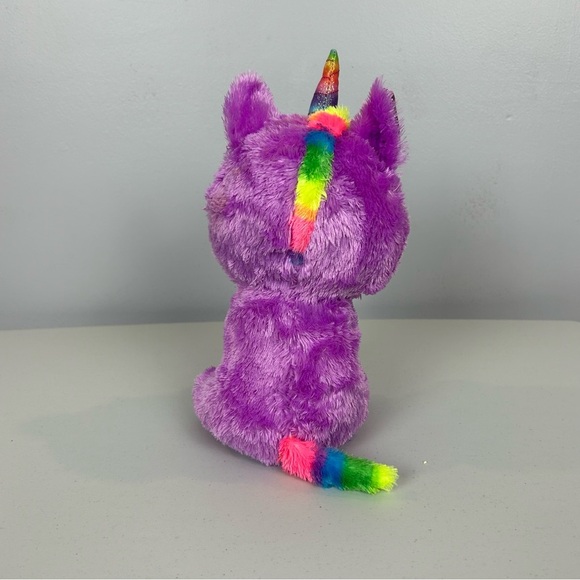 TY Silk Rosette Purple Unicorn 2021 - Picture 6 of 11
